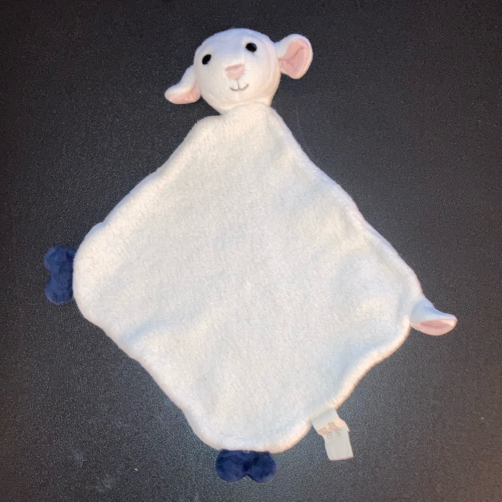 Apple Park lamb sheep 100% organic cotton security blanket super nice weight